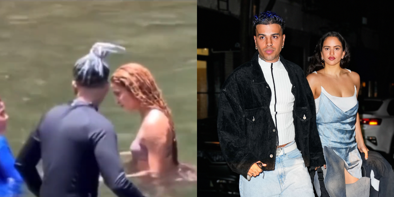 ¿Salió el peine? Filtran video de Shakira y Rauw Alejandro nadando en un río